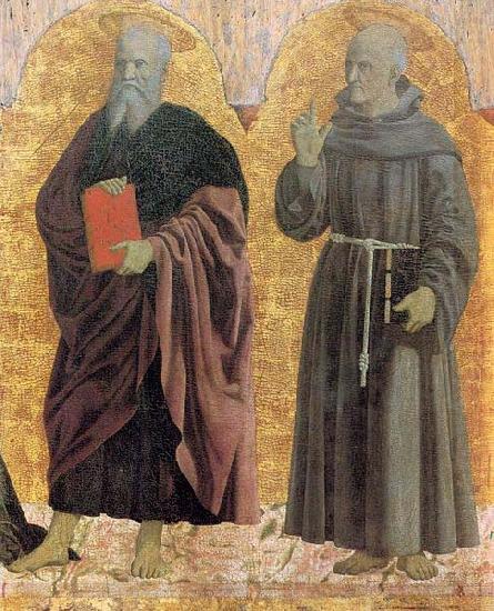 Polyptych of the Misericordia: Sts Andrew and Bernardino, Piero della Francesca